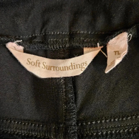 Soft Surroundings Women’s Straight Leg Ankle Pants TL Black - Picture 5 of 6